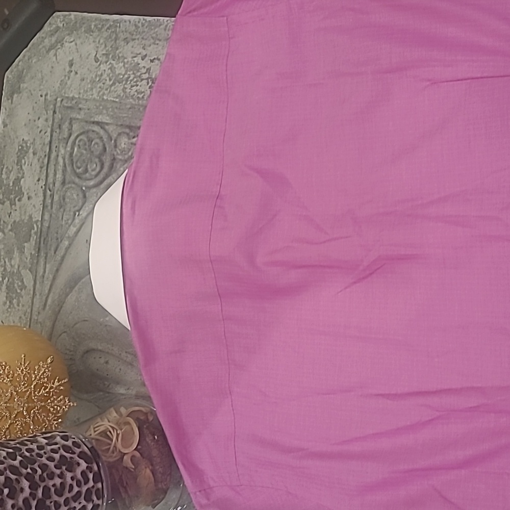 Eton Mens Slim Semi-Twill Contrast Collar Pink Dress Shirt Like New 15 3/4 - Picture 11 of 12